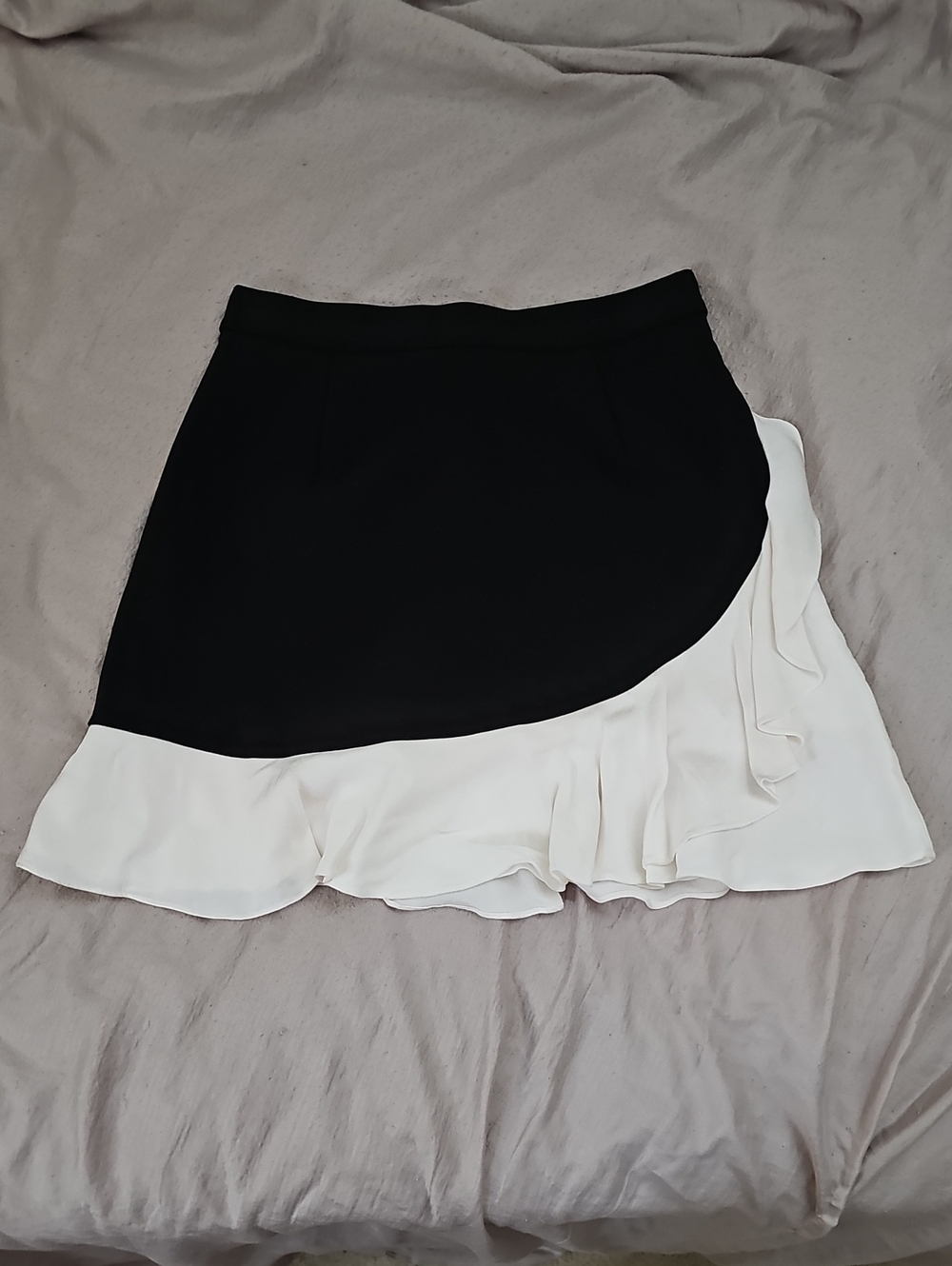 Kate Spade Skirt the Rules Crepe Ruffle Skirt